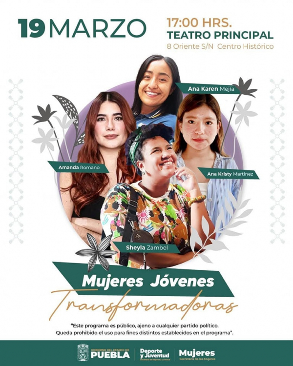 ¡Asiste al Panel “Mujeres Jóvenes Transformadoras&quot;
