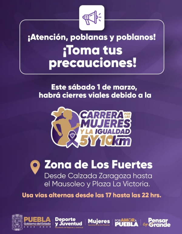 Carrera por las Mujeres y la Igualdad 5 y 10 KM